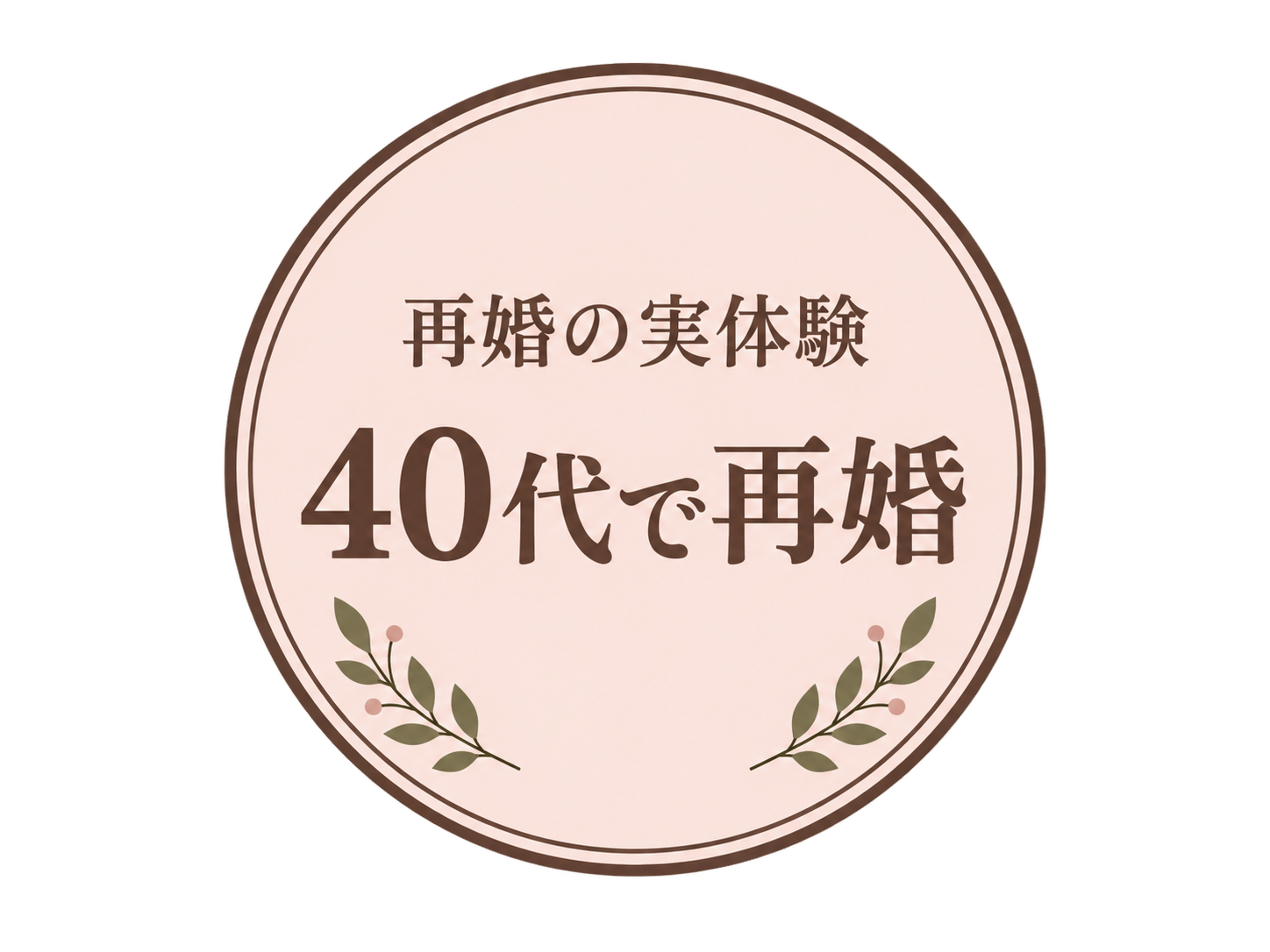 再婚の実体験、40代で再婚
